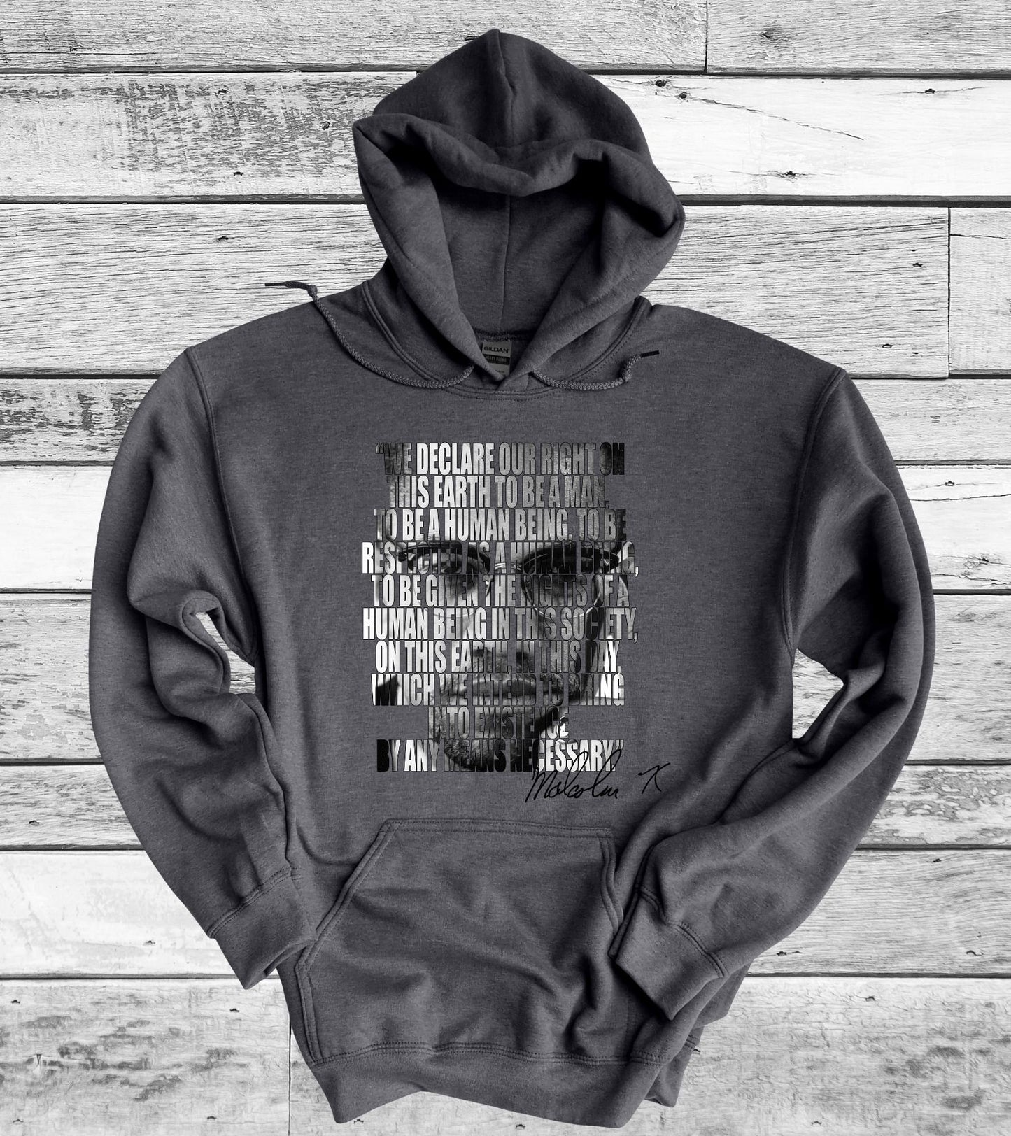 Sudadera con capucha We Declare de Malcolm X