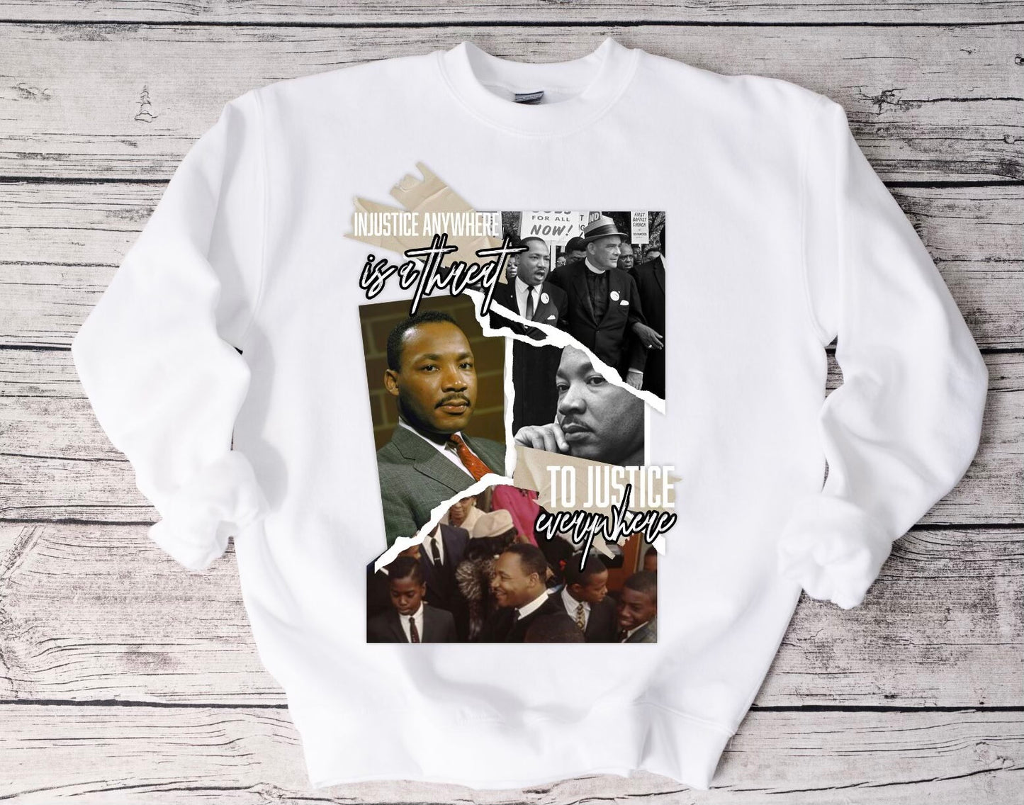 Injustice Anywhere Is a Threat Sweatshirt