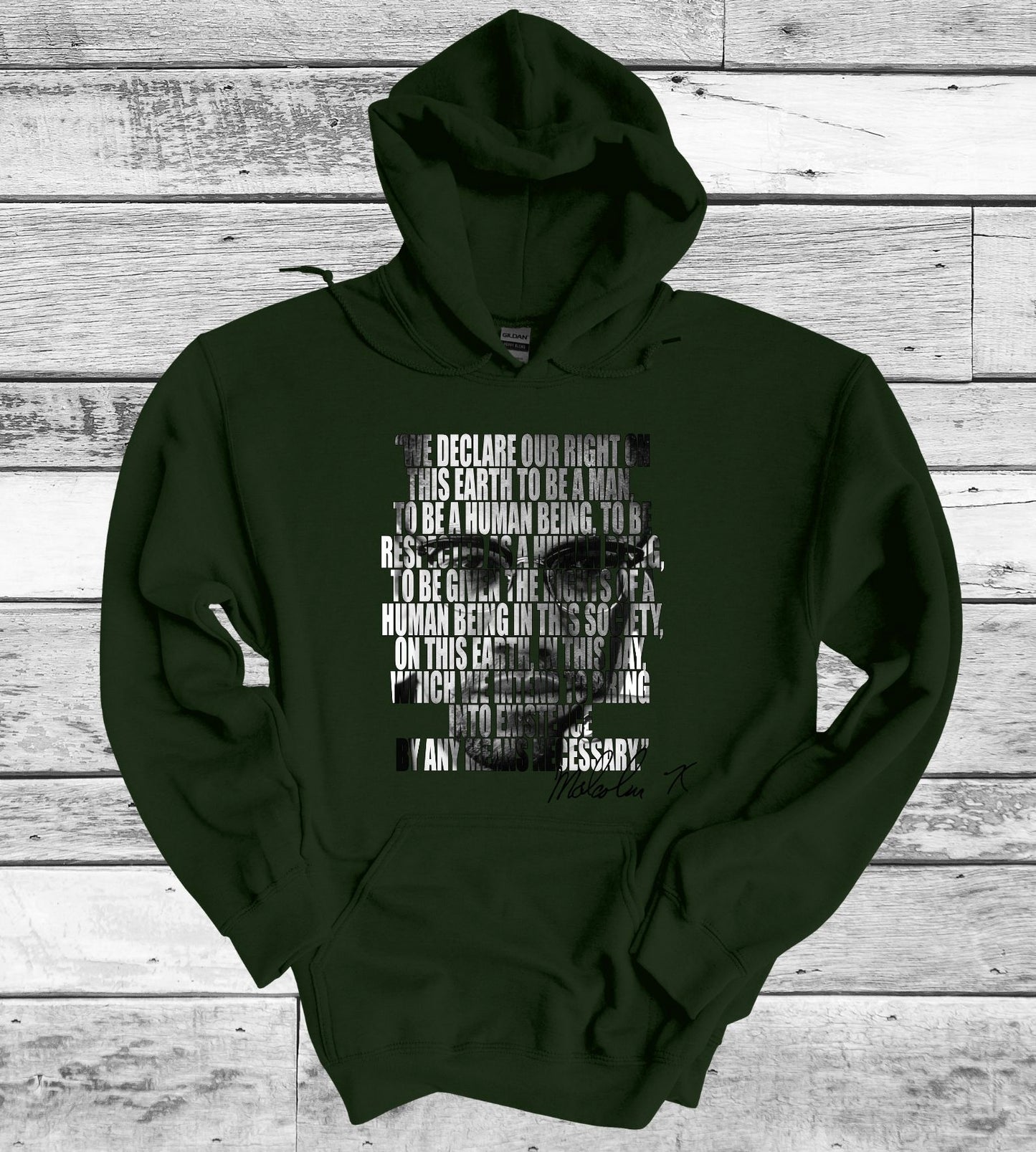 Sudadera con capucha We Declare de Malcolm X