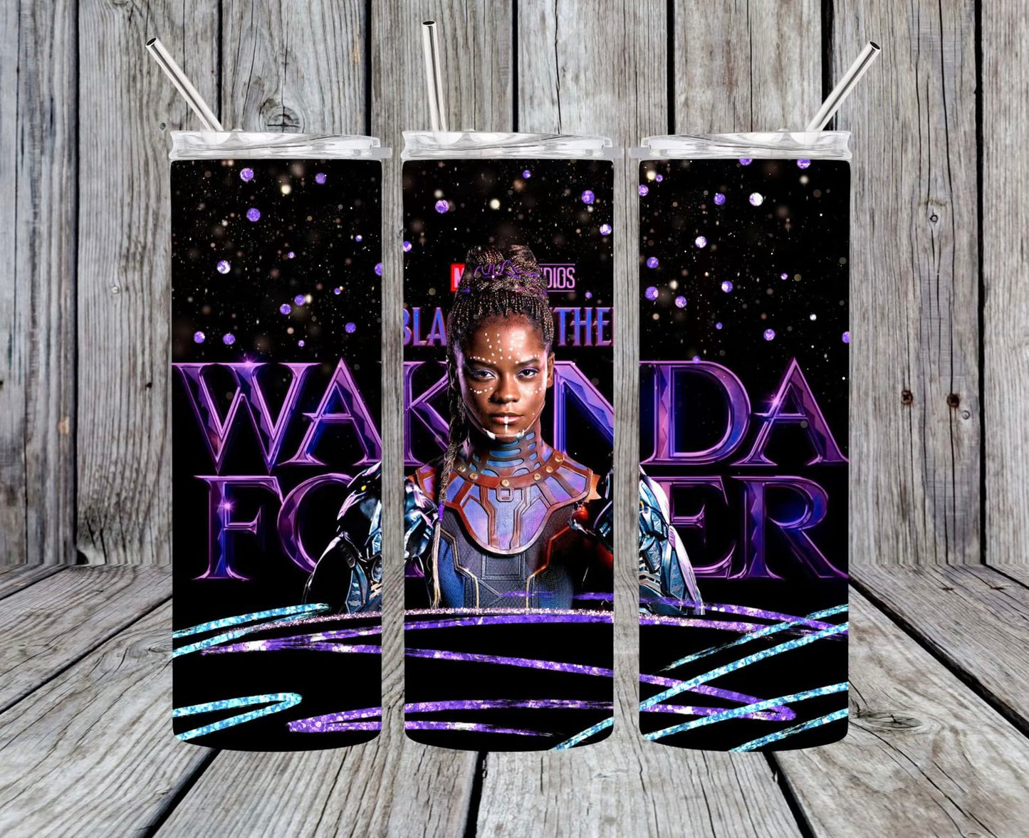 Wakanda Forever Stars 20oz Tumbler