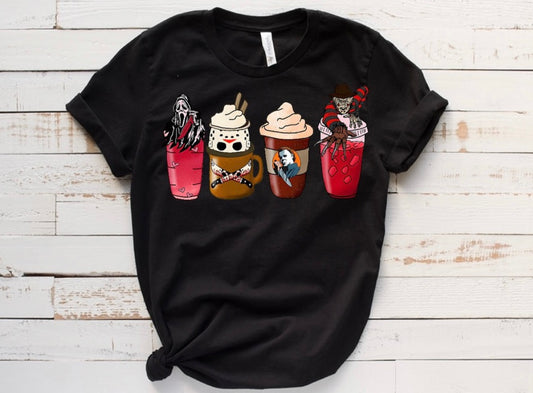 Halloween Coffee Short Sleeve T-Shirt