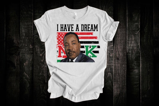 MLK Flag I Have a Dream Short Sleeve T-Shirt