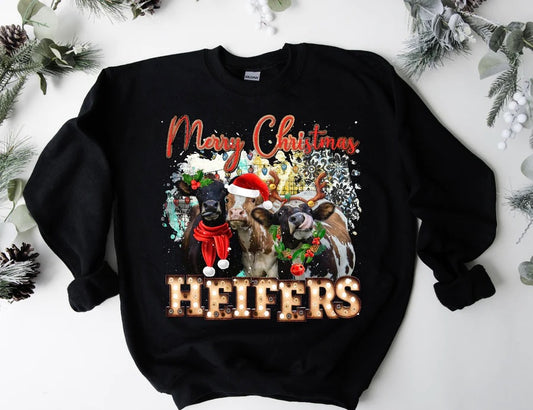 Merry Christmas Heifers Sweatshirt