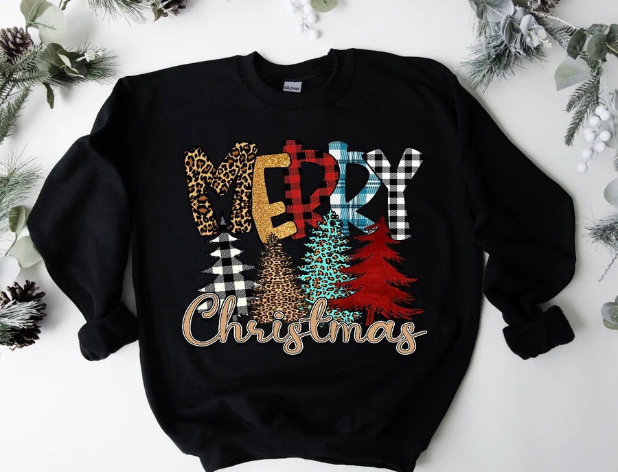 Trees Merry Christmas Sweatshirt