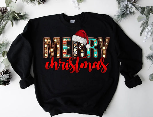 Merry Christmas Hat Sweatshirt